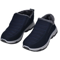 Black PVC Sole Non-Slip Winter Shoes (7-7.5)