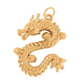 10K Yellow Gold Electroform Dragon Pendant 0.92 Grams - Sticky add to cart bar