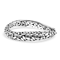 Bali Legacy Sterling Silver Bangle Bracelet (6.50 In) (39.94 g)