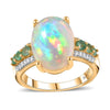 Ethiopian Welo Opal & Kagem Zambian Emerald