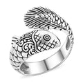 Bali Legacy Sterling Silver Dolphin Ring (Size 8.0) (6.10 g) - Sticky add to cart bar