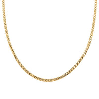 10K Yellow Gold Palma Chain Necklace 22 Inches 13 Grams