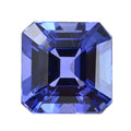 Certified & Appraised Asscher Cut AAAA Tanzanite (Sqr Free Size) 8.00 ctw - Sticky add to cart bar