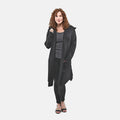 Badgley Mischka Black Cardigan Sweater with Hood - S - Sticky add to cart bar