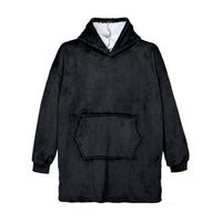 Solid Colored Warm and Cozy Blanket Hoodie with Kangaroo Pocket (31.5"x29.1")