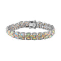 Premium Ethiopian Welo Opal Bracelet in Platinum Over Sterling Silver (7.25 In) 11.50 ctw - Sticky add to cart bar