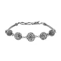 TLV Bali Legacy Sterling Silver Toggle Clasp Oval Bracelet (7.25 In) (18 g) - Sticky add to cart bar