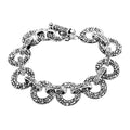 TLV Bali Legacy Sterling Silver Filigree Cushion Bracelet (6.50 In) (22.29 g) - Sticky add to cart bar