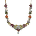 Sky Blue Topaz and Multi Gemstone Necklace 18 Inches in Vermeil Yellow Gold Over Sterling Silver 26.30 ctw (Del. in 8-10 Days) - Sticky add to cart bar