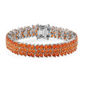 TLV Tanzanite Bracelet in Platinum Over Sterling Silver (6.50 In) 18.90 ctw - Sticky add to cart bar