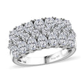 Epic Deal Moissanite Ring in Platinum Over Sterling Silver (Size 6.0) 2.65 ctw - Sticky add to cart bar