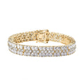 Epic Deal Moissanite Bracelet in Platinum Over Sterling Silver (6.50 In) 18.20 ctw - Sticky add to cart bar