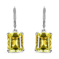 Karis Lemon Quartz Lever Back Earrings in Platinum Bond 12.10 ctw - Sticky add to cart bar