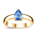 Kashmir Kyanite Solitaire Ring in Vermeil YG Over Sterling Silver (Size 10.0) 0.85 ctw - Sticky add to cart bar