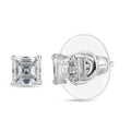 Moissanite (Oct 5x5 mm) Earrings in Platinum Over Sterling Silver 1.40 ctw - Sticky add to cart bar