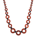 Green and Black Jade Graduated Necklace (18 Inches) in Platinum Over Sterling Silver 233.50 ctw - Sticky add to cart bar
