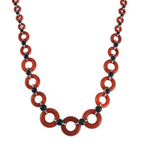 Green and Black Jade Graduated Necklace (18 Inches) in Platinum Over Sterling Silver 233.50 ctw
