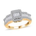 Luxoro 14K Yellow Gold G-H I3 White Diamond Ring 1.00 ctw - Sticky add to cart bar