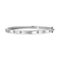 Luxuriant Lab Grown Diamond G-H SI 0.25 ctw Bangle Bracelet in Platinum Over Sterling Silver (6.50 In) - Sticky add to cart bar