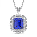 Chairman Vault Collection Certified & Appraised Rhapsody 950 Platinum AAAA Tanzanite and E-F VS Diamond Pendant Necklace 18 Inches 18.30 Grams 27.39 ctw - Sticky add to cart bar