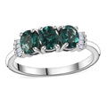 Indian Ocean Apatite, Diamond Ring in Platinum Over Sterling Silver (Size 10.0) 1.25 ctw - Sticky add to cart bar