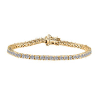 Moissanite Tennis Bracelet in Vermeil YG Over Sterling Silver (7.25 In) 5.40 ctw