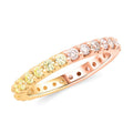 14K Rose Gold SI Pink Diamond , Yellow Diamond SI Ring , Gold Wt. 2.6 g (Size 5.0) 1.08 ctw - Sticky add to cart bar