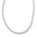 TLV Sparkly White Austrian Crystal Necklace (20-22 Inches) in Silvertone - Sticky add to cart bar
