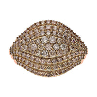 Doorbuster Natural Champagne Diamond Ring in Vermeil Rose Gold Over Sterling Silver (Size 10.0) 2.00 ctw