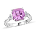 Certified & Appraised Rhapsody 950 Platinum AAAA Patroke Kunzite and E-F VS Diamond Ring 5.65 Grams 4.35 ctw - Sticky add to cart bar
