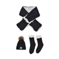 Black Acrylic Fiber Scarf with Pockets (62.99"x7.87"), Socks (4.92"x17.32") and LED Beanie Hat (7.87"x11") - Sticky add to cart bar
