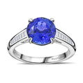 Certified & Appraised Rhapsody 950 Platinum AAAA Tanzanite, Diamond (E-F, VS) Ring (Size 7.0) (5.25 g) 3.05 ctw - Sticky add to cart bar