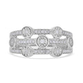 Diamond Celestial Orbit Ring in Platinum Over Sterling Silver - Sticky add to cart bar