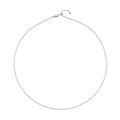 Rhodium Over Sterling Silver 0.9mm Cutting Beaded Chain Necklace 20 Inches with Lobster Lock 2.10 Grams - Sticky add to cart bar