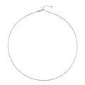 Rhodium Over Sterling Silver 0.73mm Box Small Chain 20 Inches with Lobster Lock 1.35 Grams - Sticky add to cart bar