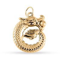 Electroform Dragon Pendant in 10K Yellow Gold 0.30 Grams