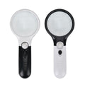 2 pcs Certificate CE ROHS Led Magnifier Glass (White) (190x83x28 mm) - Big Len 3X-75mm and Small Len 45X -22mm - Sticky add to cart bar