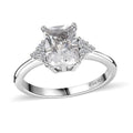 Brazilian Petalite, White Zircon Ring in Platinum Over Sterling Silver (Size 10.0) 1.35 ctw - Sticky add to cart bar