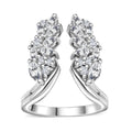 Moissanite 1.60 ctw Ring in Platinum Over Sterling Silver (Size 6.0) - Sticky add to cart bar