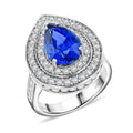 Chairman Vault Collection Certified & Appraised Rhapsody 950 Platinum AAAA Royal Ceylon Sapphire, Diamond (E-F, VS) (1.92 cts) Ring (Size 7.0) (10.77 g) 6.05 ctw - Sticky add to cart bar