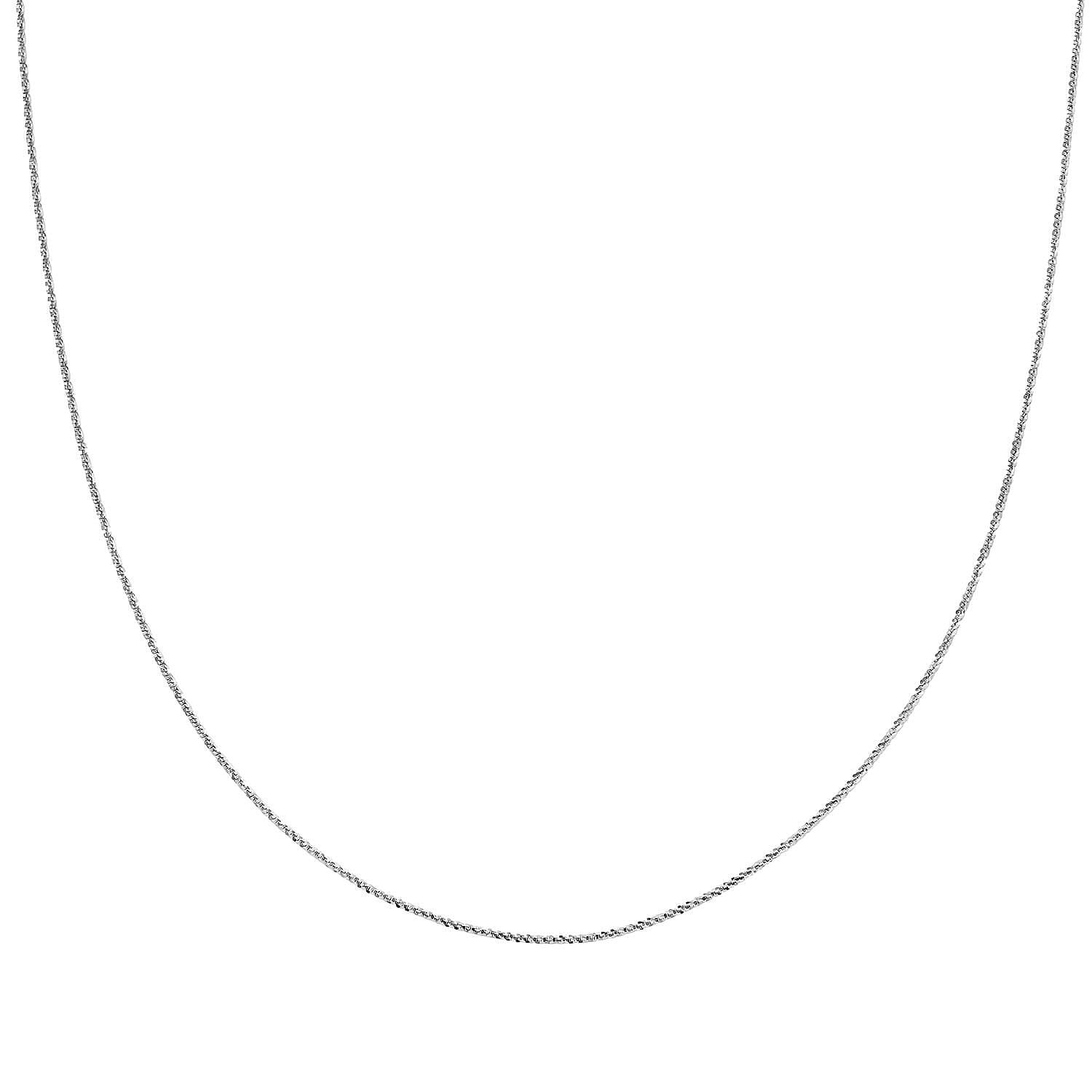 Sterling Silver Roc Chain Necklace 24 Inches 3.50 Grams