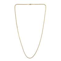 14K Yellow Gold Over Sterling Silver Franco Chain Necklace 20 Inches 8.6 Grams