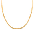 14K Yellow Gold Over Sterling Silver Herringbone Chain Necklace 20 Inches 10.3 Grams - Sticky add to cart bar