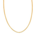 14K Yellow Gold Over Sterling Silver Textured Square Necklace 18 Inches 3.70 Grams - Sticky add to cart bar