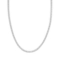 Sterling Silver Textured Chevron Chain Necklace 18 Inches 3.90 Grams - Sticky add to cart bar