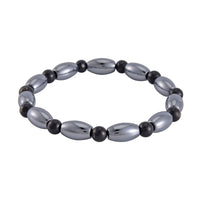 Terahertz and Shungite 61.00 ctw Beaded Stretch Bracelet
