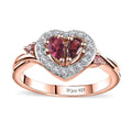 Ouro Fino Rubellite and Multi Gemstone Ring in Vermeil Rose Gold Over Sterling Silver (Size 10.0) 0.75 ctw - Sticky add to cart bar