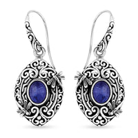 Bali Legacy Tanzanite Dragonfly Earrings in Sterling Silver 3.40 ctw