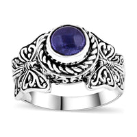 Bali Legacy Tanzanite Butterfly Ring in Sterling Silver