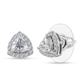 Moissanite Stud Earrings in Platinum Over Sterling Silver 1.15 ctw - Sticky add to cart bar